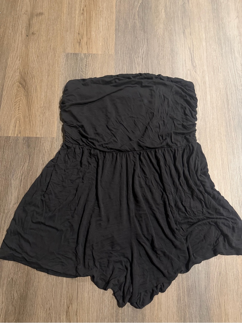 No Boundaries Black Strapless Romper